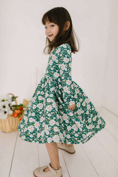Gwendolyn Dress in Canyon Flower | Girls fall Dress