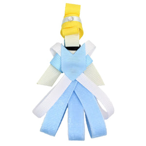 Princess Figures on Pinch Clip (Light Blue)