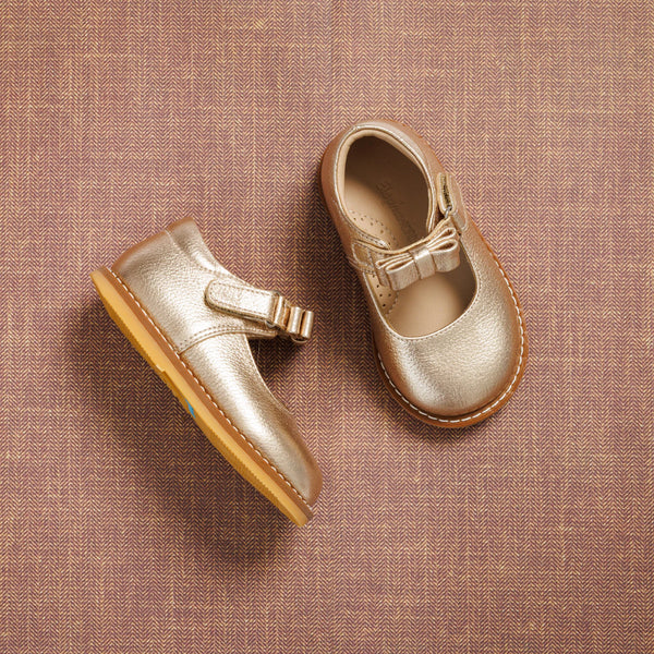 Mary Jane w/ Bow Gold Toddler