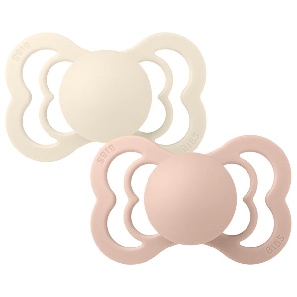 BIBS Supreme 2 PACK Ivory/Blush Size 2