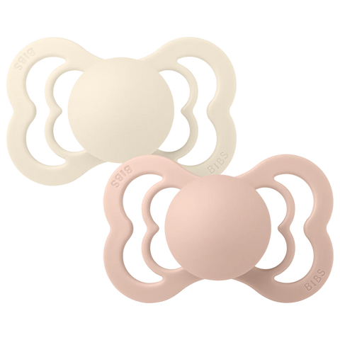 BIBS Supreme 2 PACK Ivory/Blush Size 2