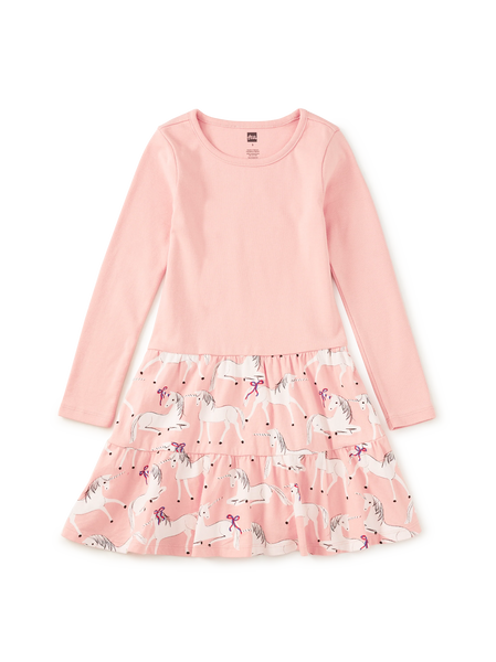 Tiered Skirted Twirl Dress- Unicorn