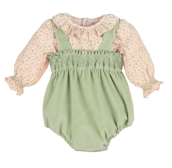 Pumpkin Patch Playdate Overall, Green
