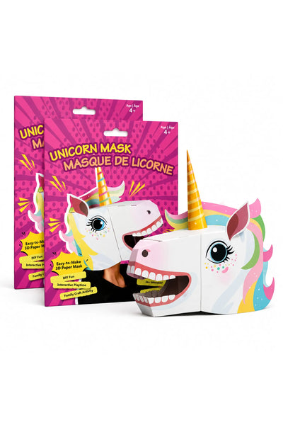 3D Paper Mask - Unicorn Mask
