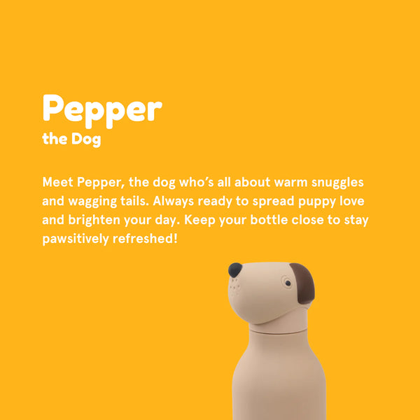 Beige Dog Bestie Bottle
