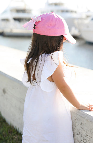 Crown Bow Baseball Hat (Girls)