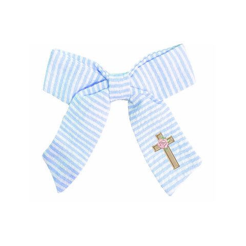 Cross Hair Bow, Blue