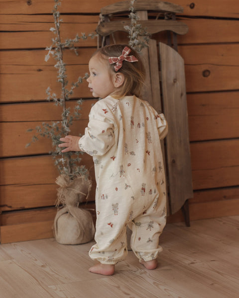 Henley Jumpsuit Holiday Mouse
