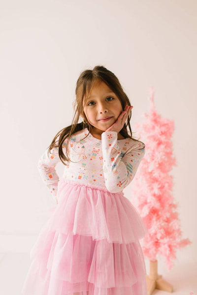 Layered Tutu Dress in Sugar Plum
