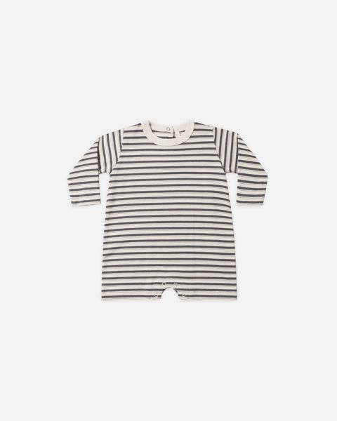Long Sleeve Romper Vintage Stripe