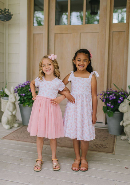 Tutu Dress in Ditsy Bunny (FINAL SALE)