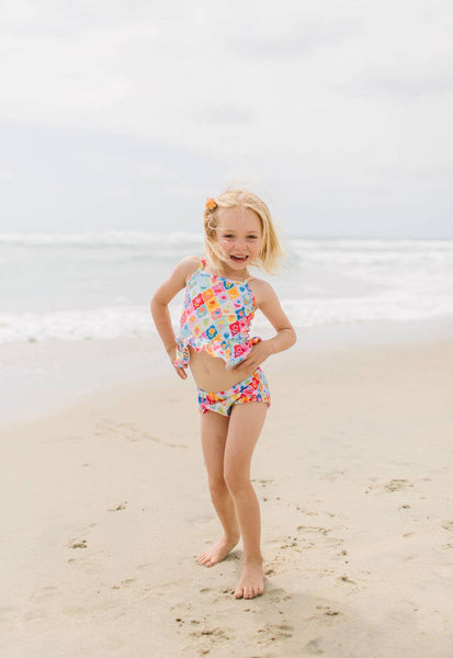 Emma Swim in Sunshine Tiles | girls swim