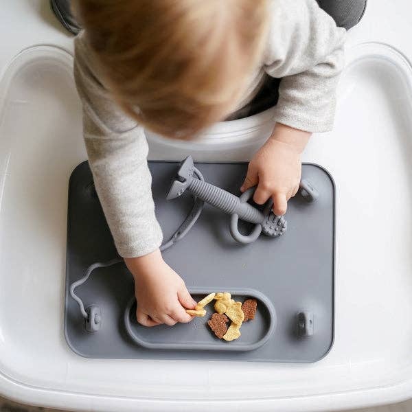 Busy Baby Silicone Placemat - 4 tether version: Spearmint