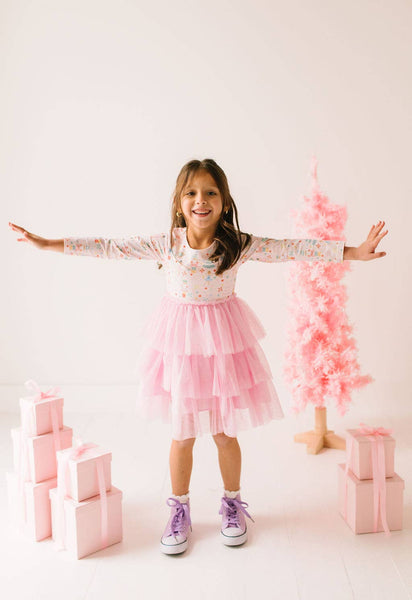 Layered Tutu Dress in Sugar Plum