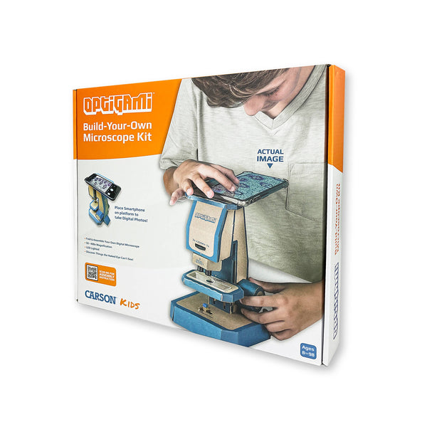 Optigami, Build-Your-Own Microscope, DIY Cardboard STEM Kit