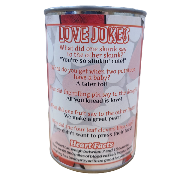 Canned Luv Ya Heart | Funny Jokes Valentine Gift Plush