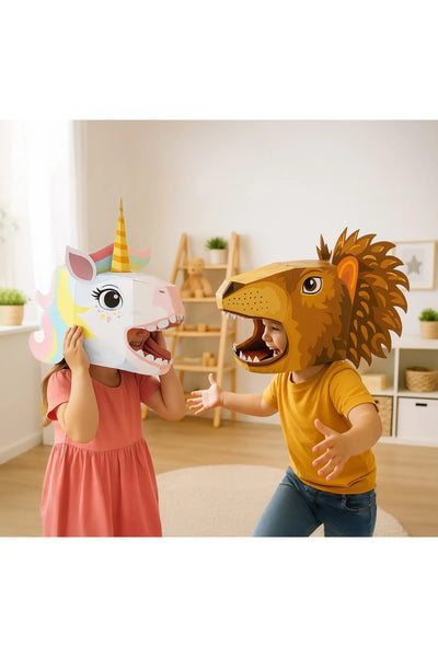 3D Paper Mask - Unicorn Mask