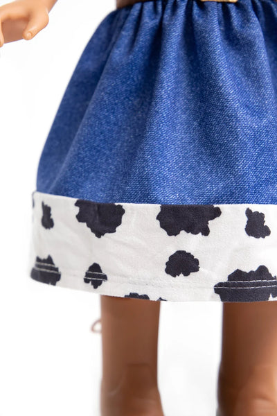 Doll Cowgirl Dress with Hat