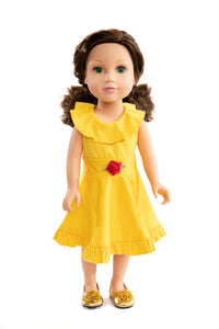 Doll Dress Yellow Beauty Twirl