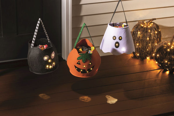 Pumpkin Led Treat Bucket