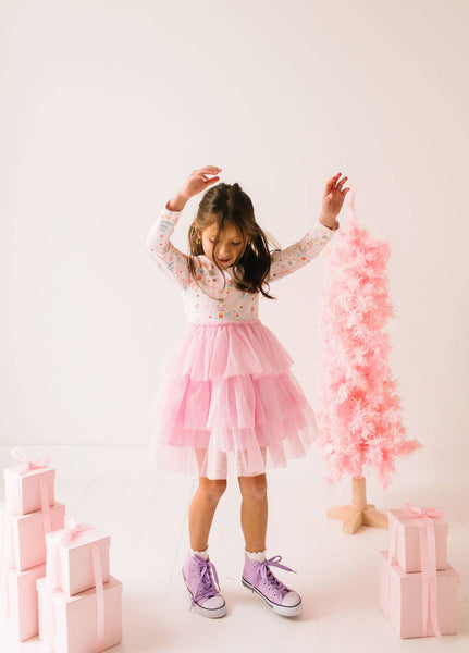 Layered Tutu Dress in Sugar Plum