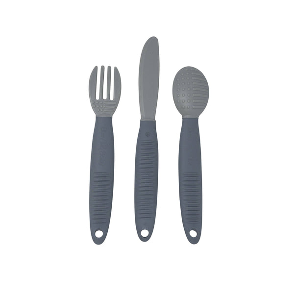 Busy Baby Eating Utensils (Pewter)