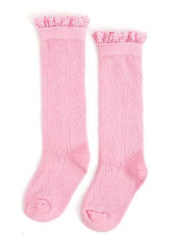 Blossom Lace Knee High Socks