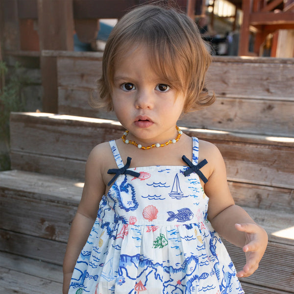 Baby Girls Tia Bubble- Island Map