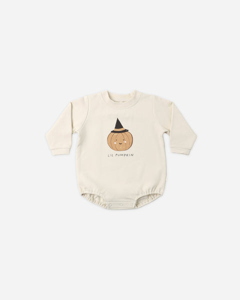 Crewneck Bubble Romper Lil Pumpkin