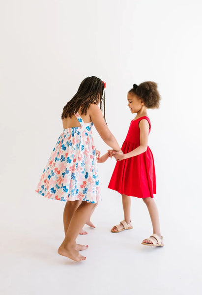 Sofia Dress in Patriotic Bows