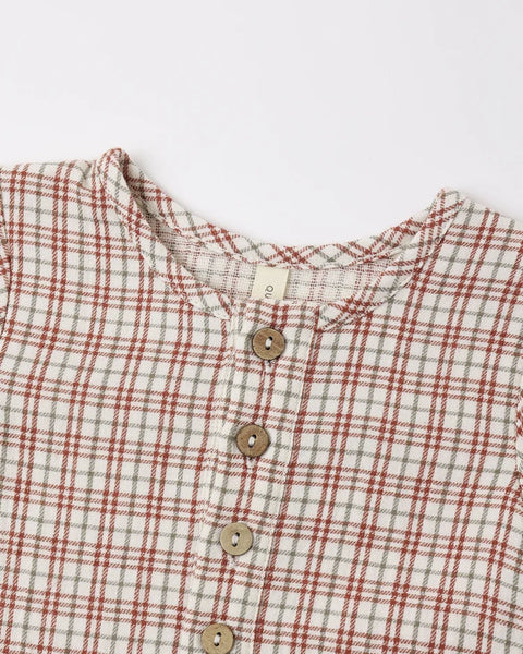 Woven Jumpsuit Christmas Plaid