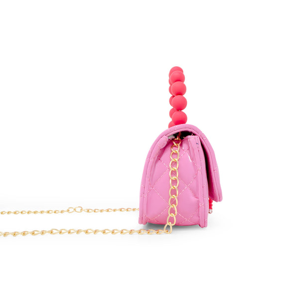 Pearl Handle Message Charm Handbag for Kids