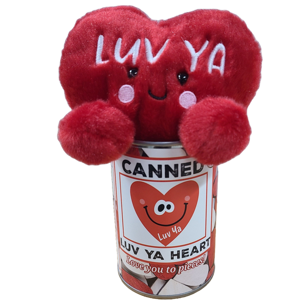 Canned Luv Ya Heart | Funny Jokes Valentine Gift Plush
