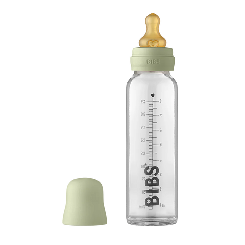 Baby Glass Bottle Complete Set 225ml - Sage