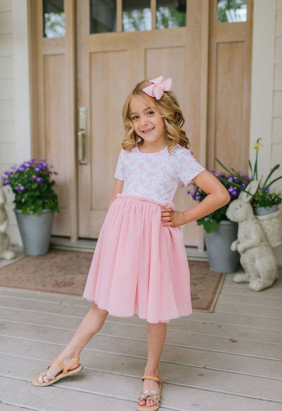 Tutu Dress in Ditsy Bunny (FINAL SALE)