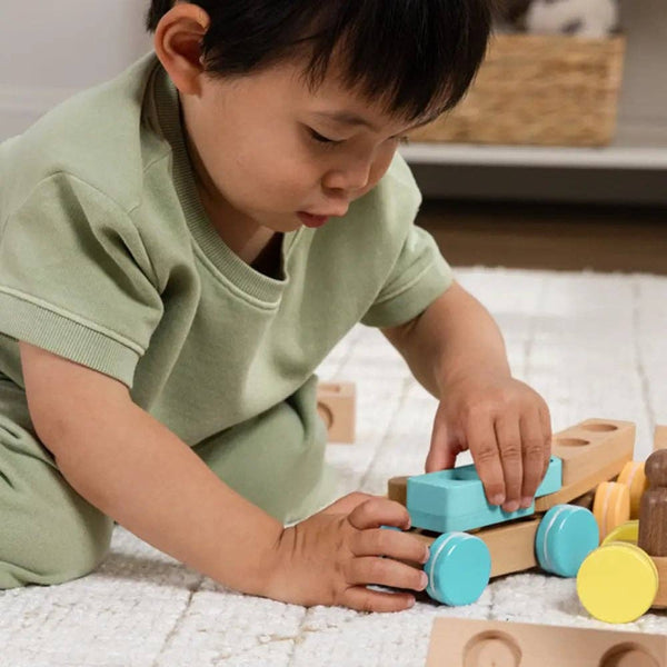 Rainbow Block Train Stem Toy