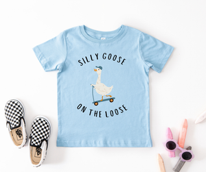 Silly Goose on Scooter Kid's (Light Blue)