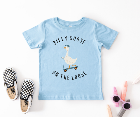 Silly Goose on Scooter Kid's (Light Blue)