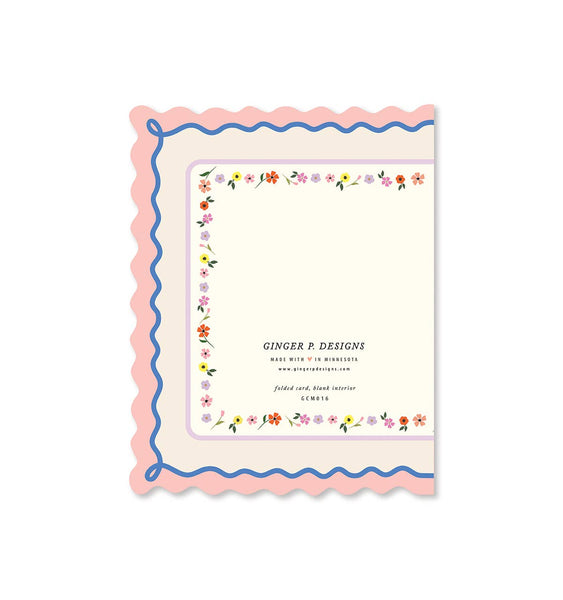 Mother's Day Scallop Greeting Card