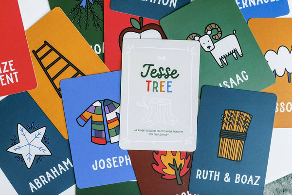 Jesse Tree Ornaments + Cards Set
