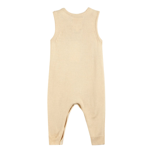 Light Brown Pumpkin Knit Romper
