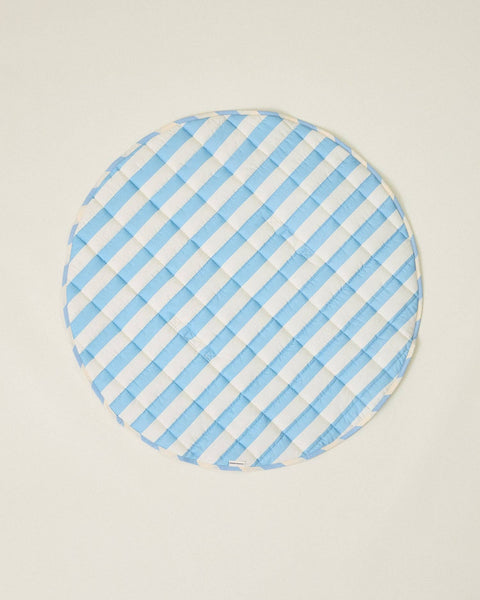 Storq X Kindred Bravely Inside/Outside Play Mat: Blue Wide Stripe