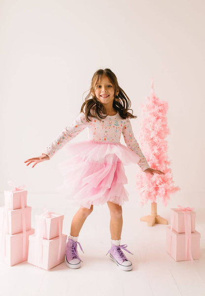 Layered Tutu Dress in Sugar Plum