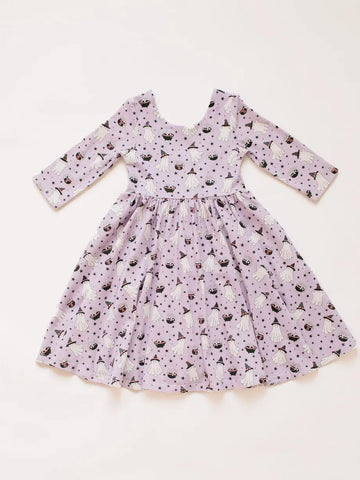 Emile Twirl Dress in Purple Cauldron