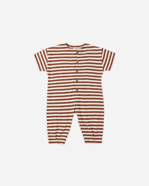 Hayes Jumpsuit Brick Stripe