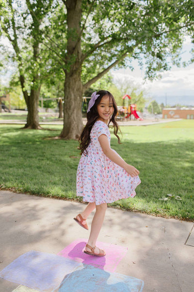 Classic Twirl Dress in Butterfly Rainbow