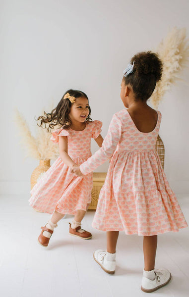 Gwendolyn Ruffle Dress in Petal Pop