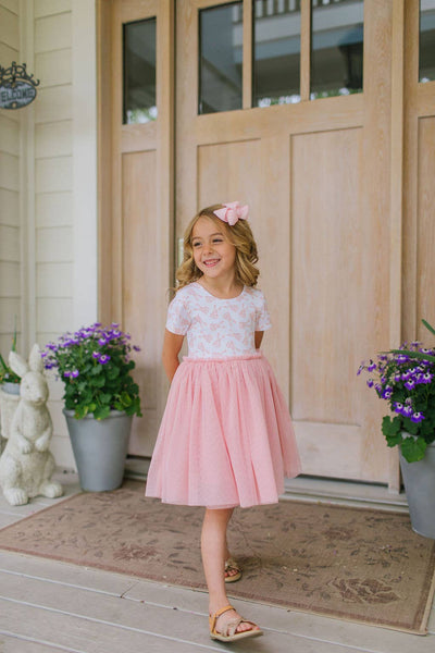 Tutu Dress in Ditsy Bunny (FINAL SALE)