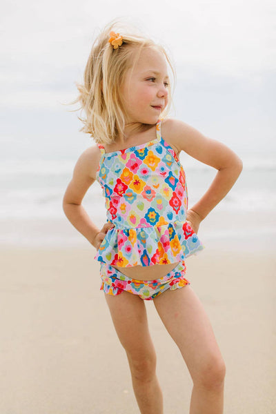Emma Swim in Sunshine Tiles | girls swim
