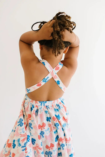 Sofia Dress in Patriotic Bows